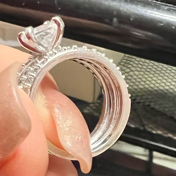 Sterling silver 925 2 carat trilogy - Picture 3 of 8